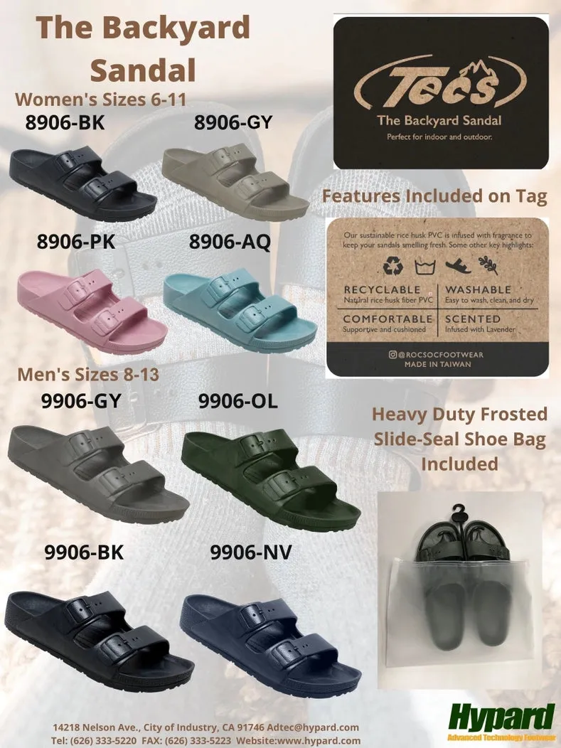 AdTec Women's Backyard Sandal Black - (8906)