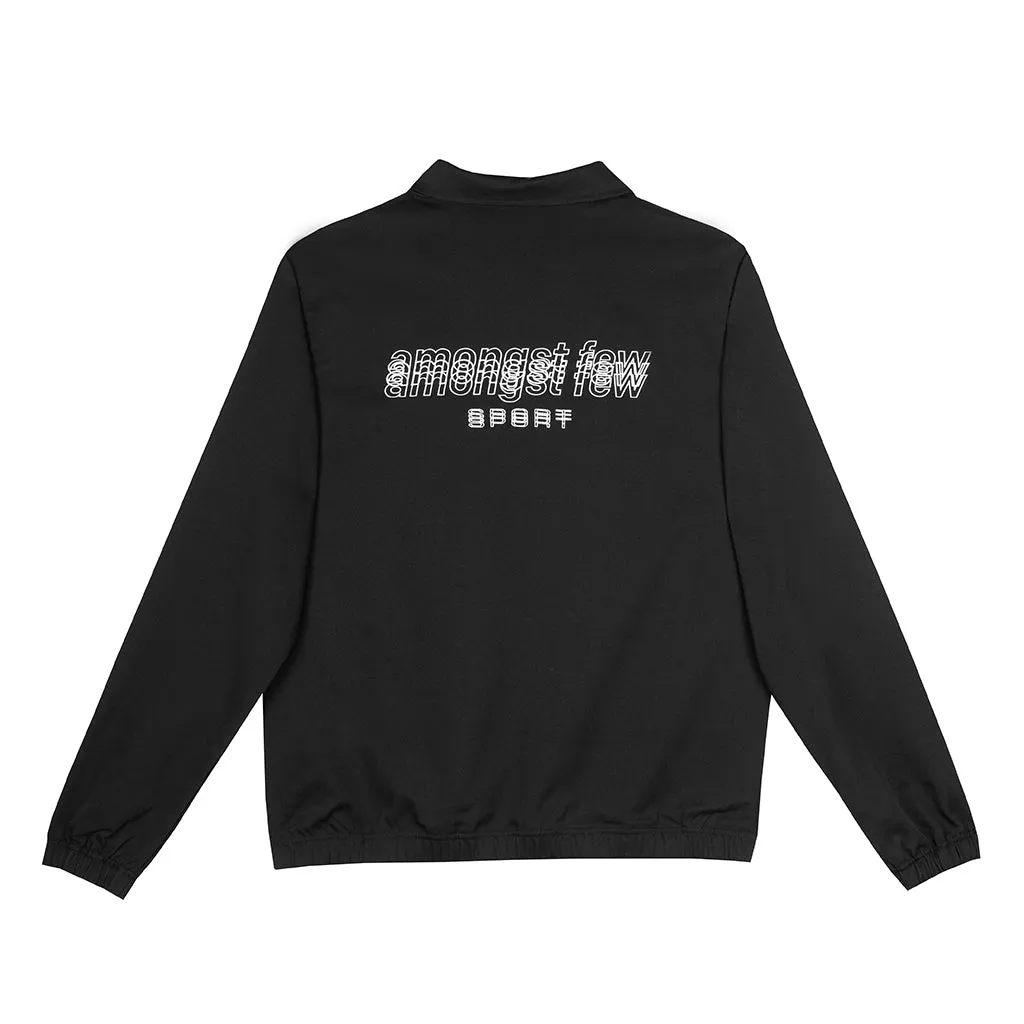 amongst few -  Sport Quarter Zip Jacket (Black)