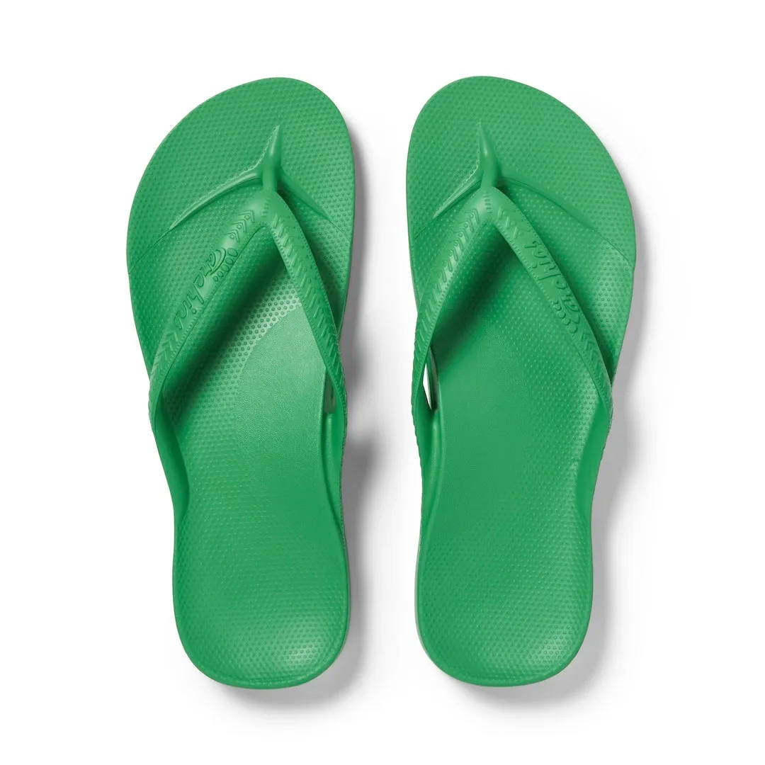 Arch Support Thongs - Classic - Kelly Green
