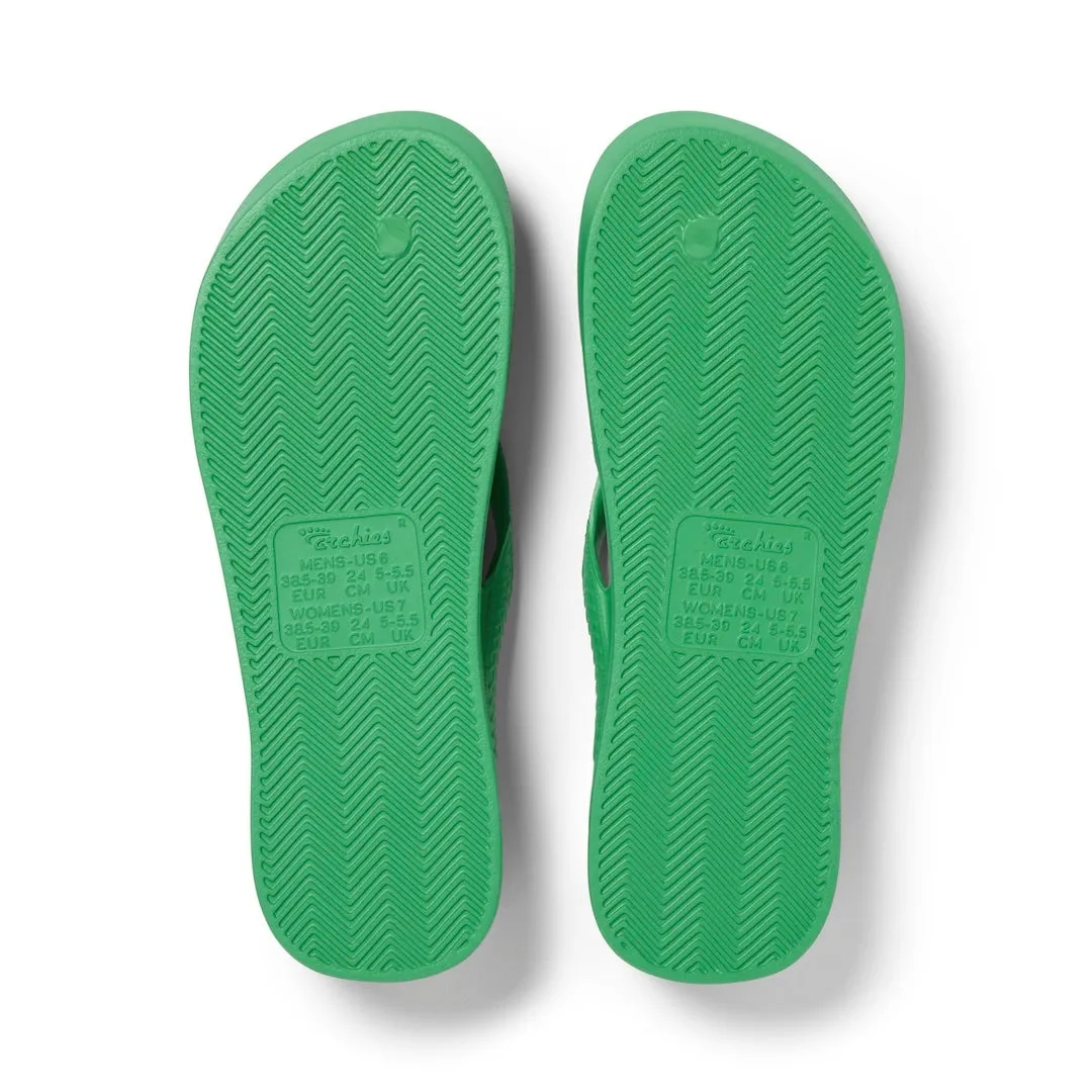 Arch Support Thongs - Classic - Kelly Green