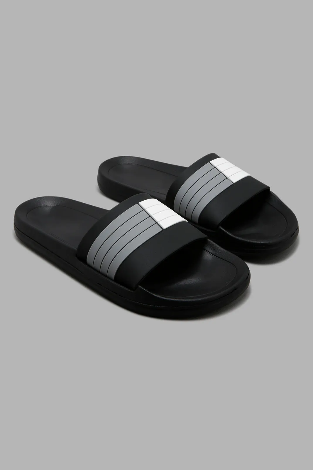 Black Striped Slide