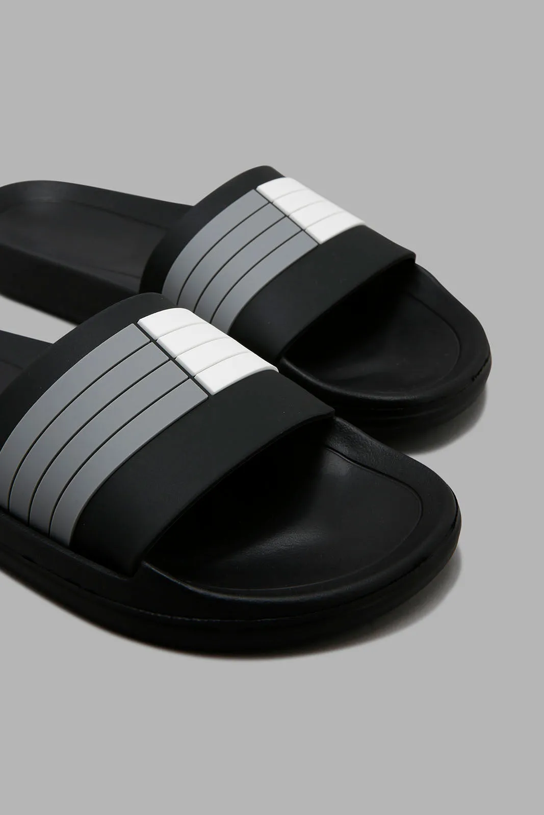 Black Striped Slide