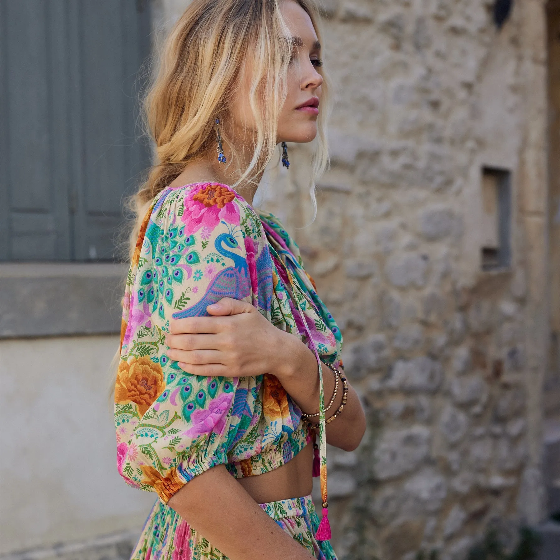 Bohème Cropped Blouse