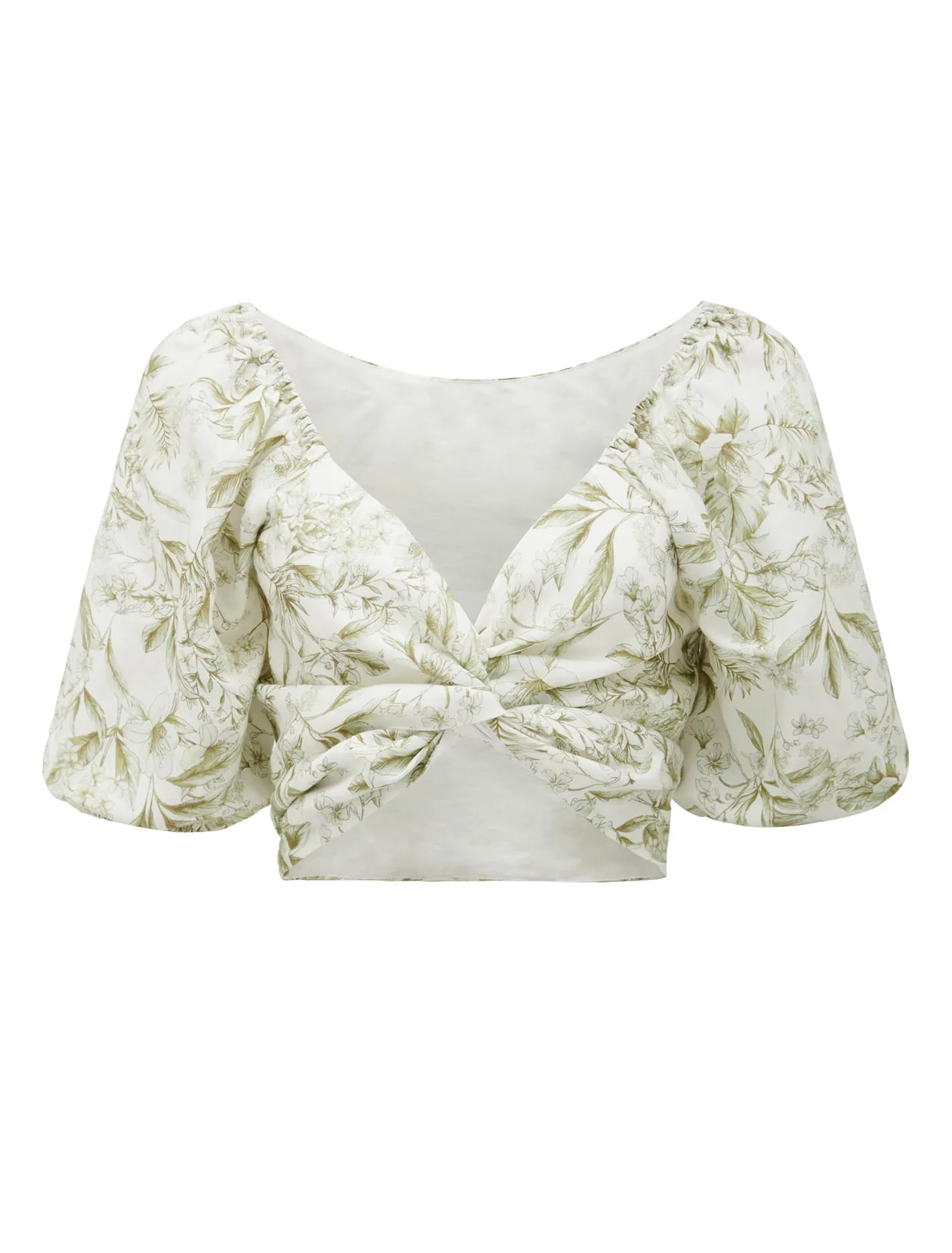 Charlotte Linen Wrap Co-Ord Top