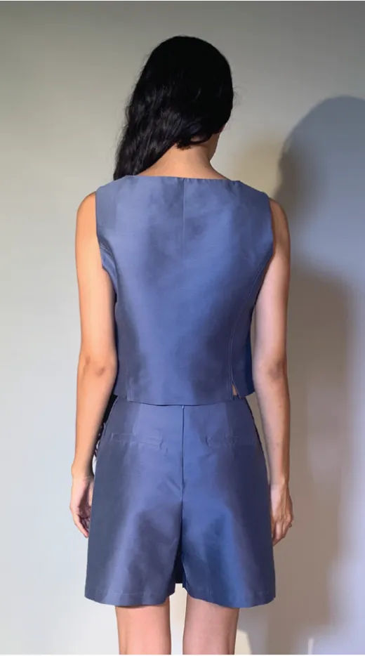 Chelsea Mak - Yvette Top: Blue