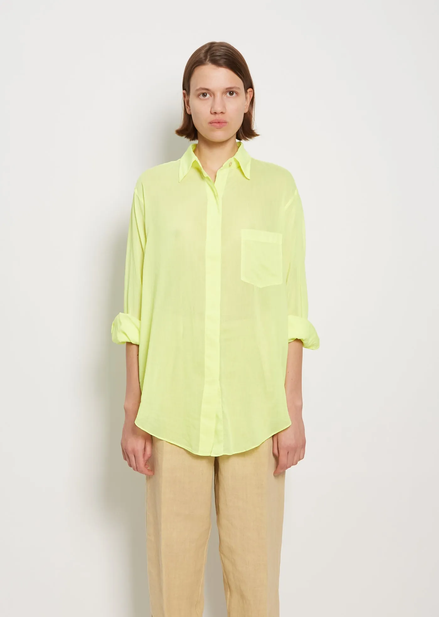 Cotton Silk Voile Shirt
