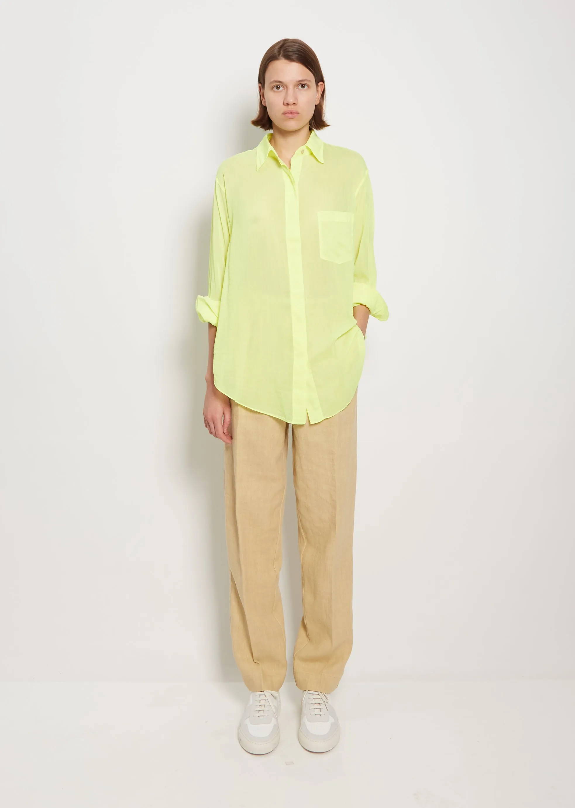 Cotton Silk Voile Shirt