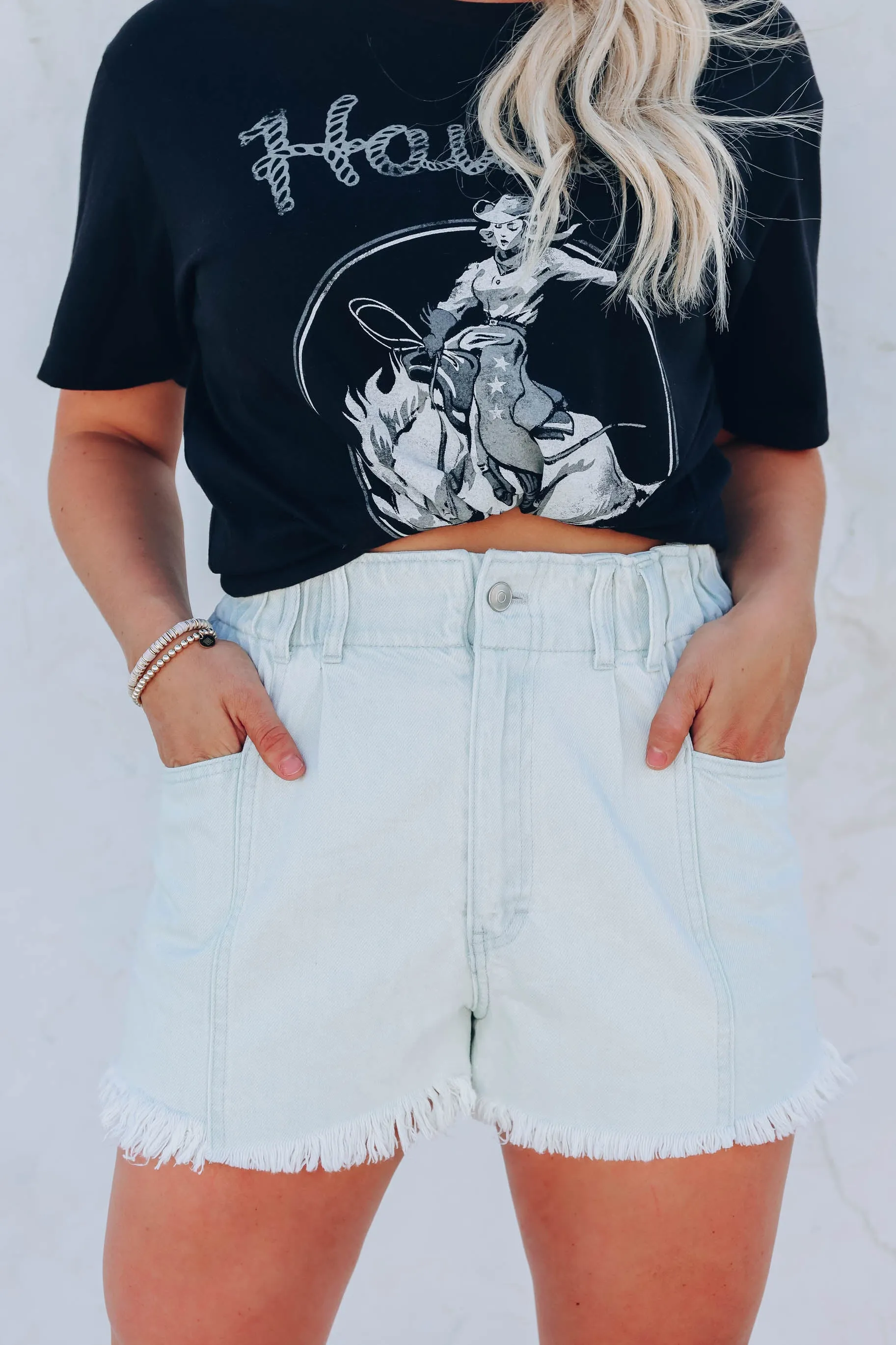 Dawn Paperbag Denim Shorts