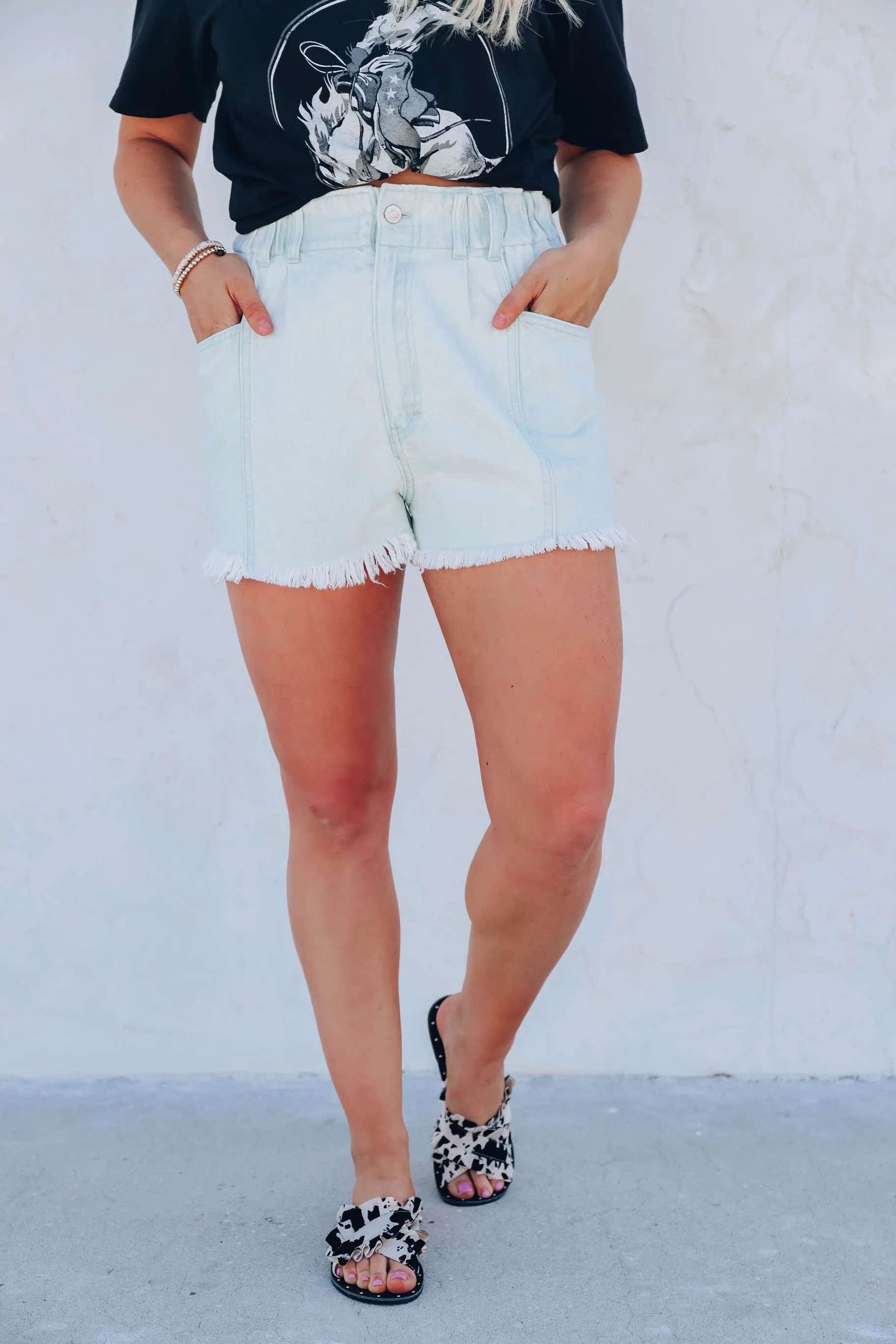 Dawn Paperbag Denim Shorts