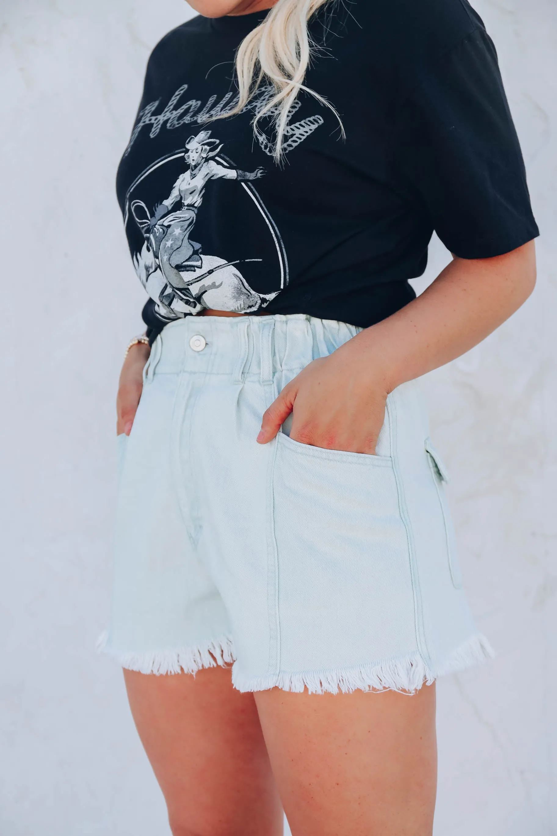Dawn Paperbag Denim Shorts