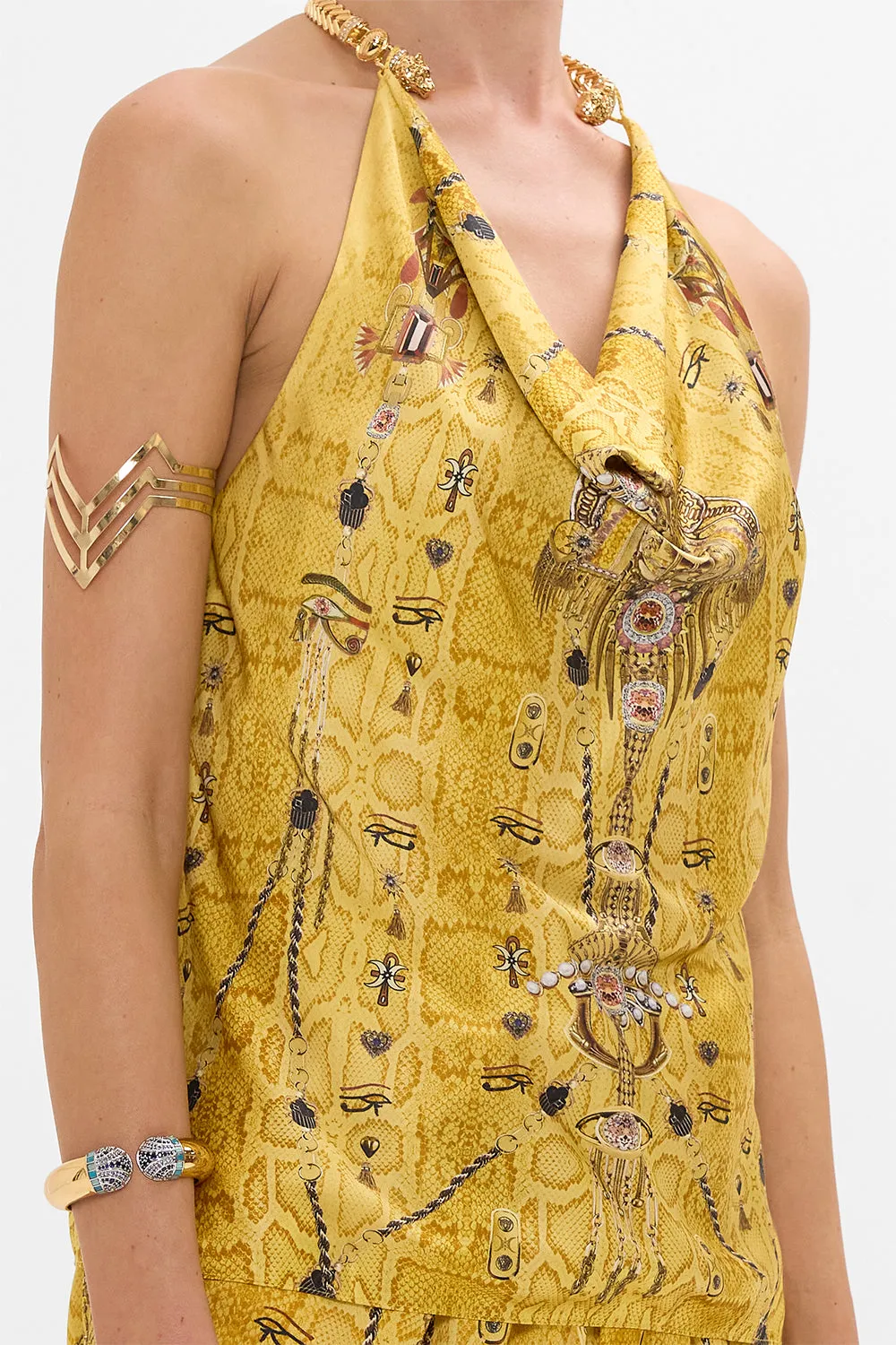 DRAPED TOP WITH HARDWARE VALLEY OF THE KINGS