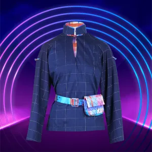 【EXPLORER】Red-White-Blue Satin Indigo Shirt (紅白藍)
