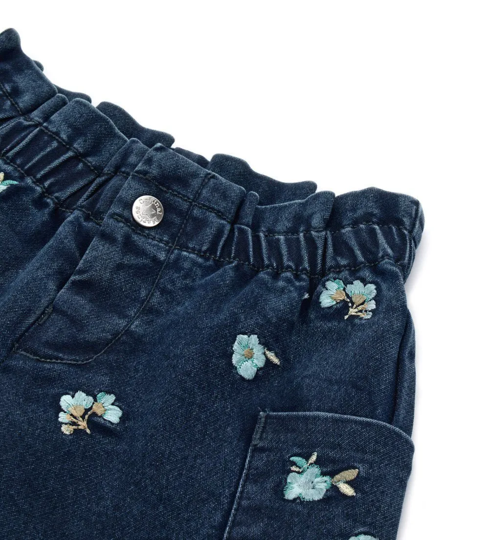 FLORAL SPARK SNAP JEANS