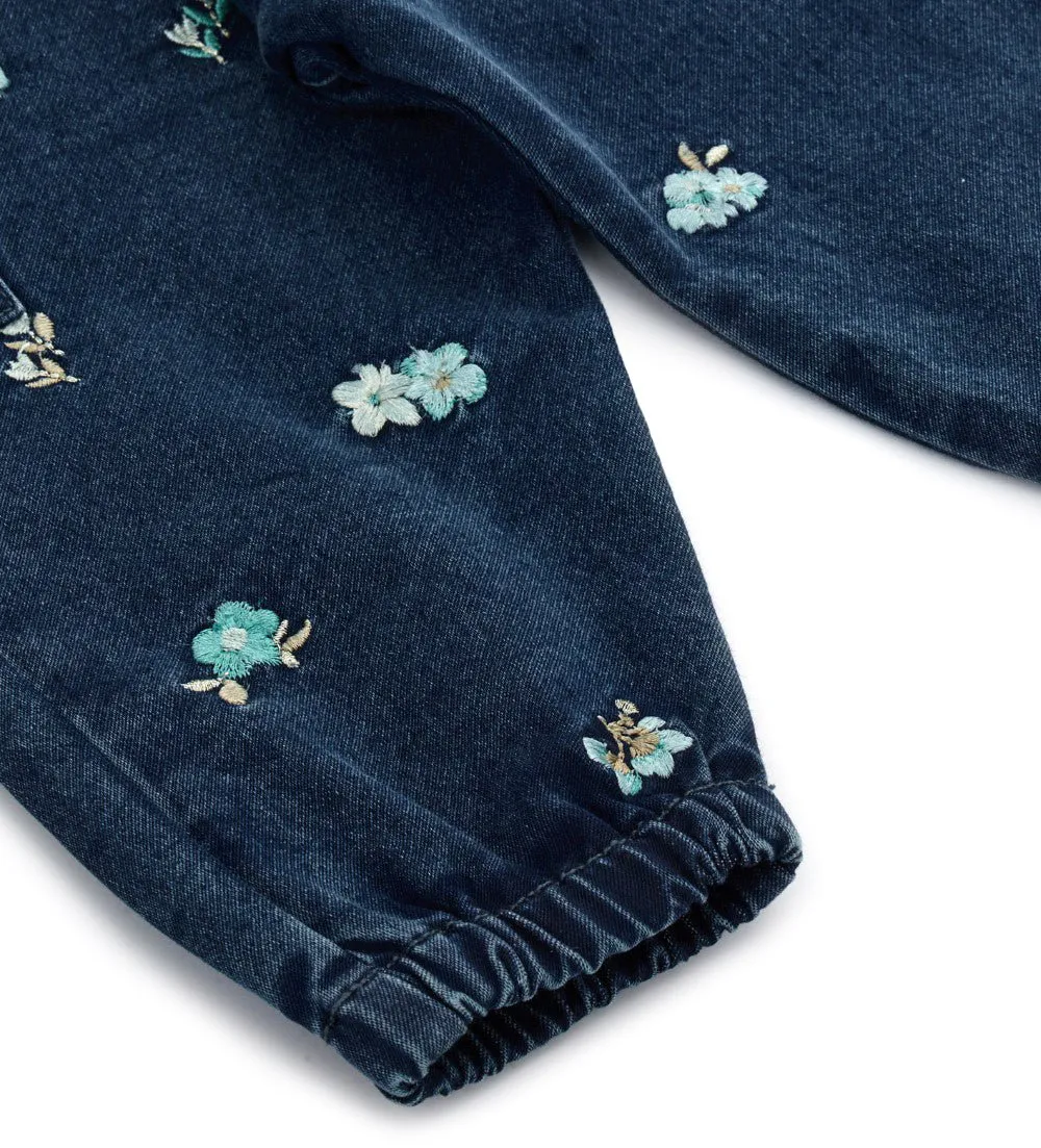 FLORAL SPARK SNAP JEANS