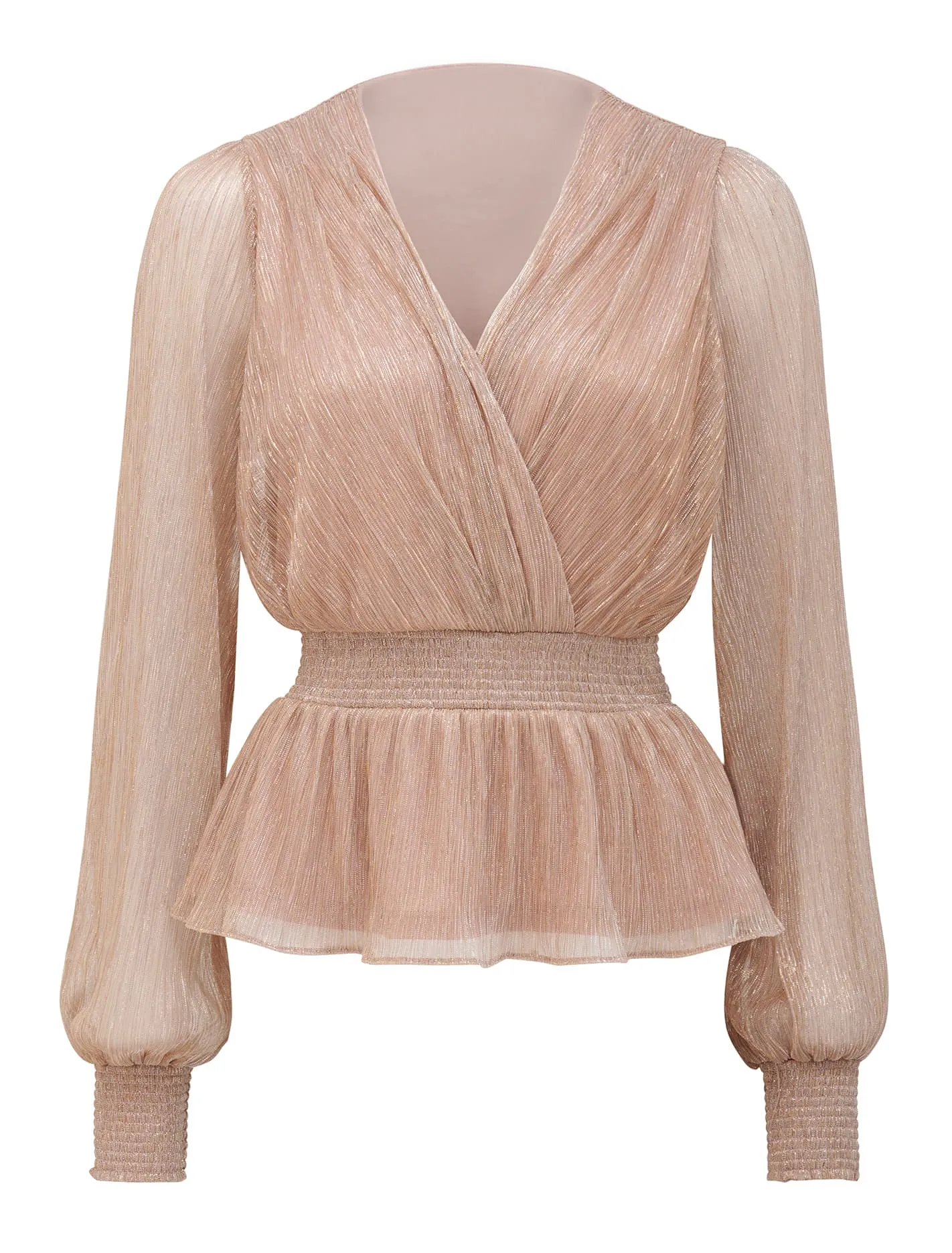 Hailey Plisse Wrap Top