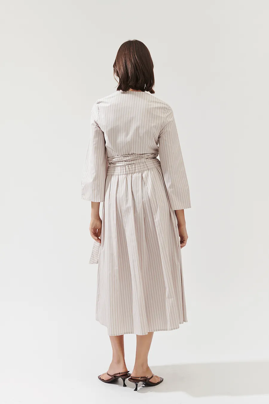 JOANNA TOP - BEIGE STRIPED
