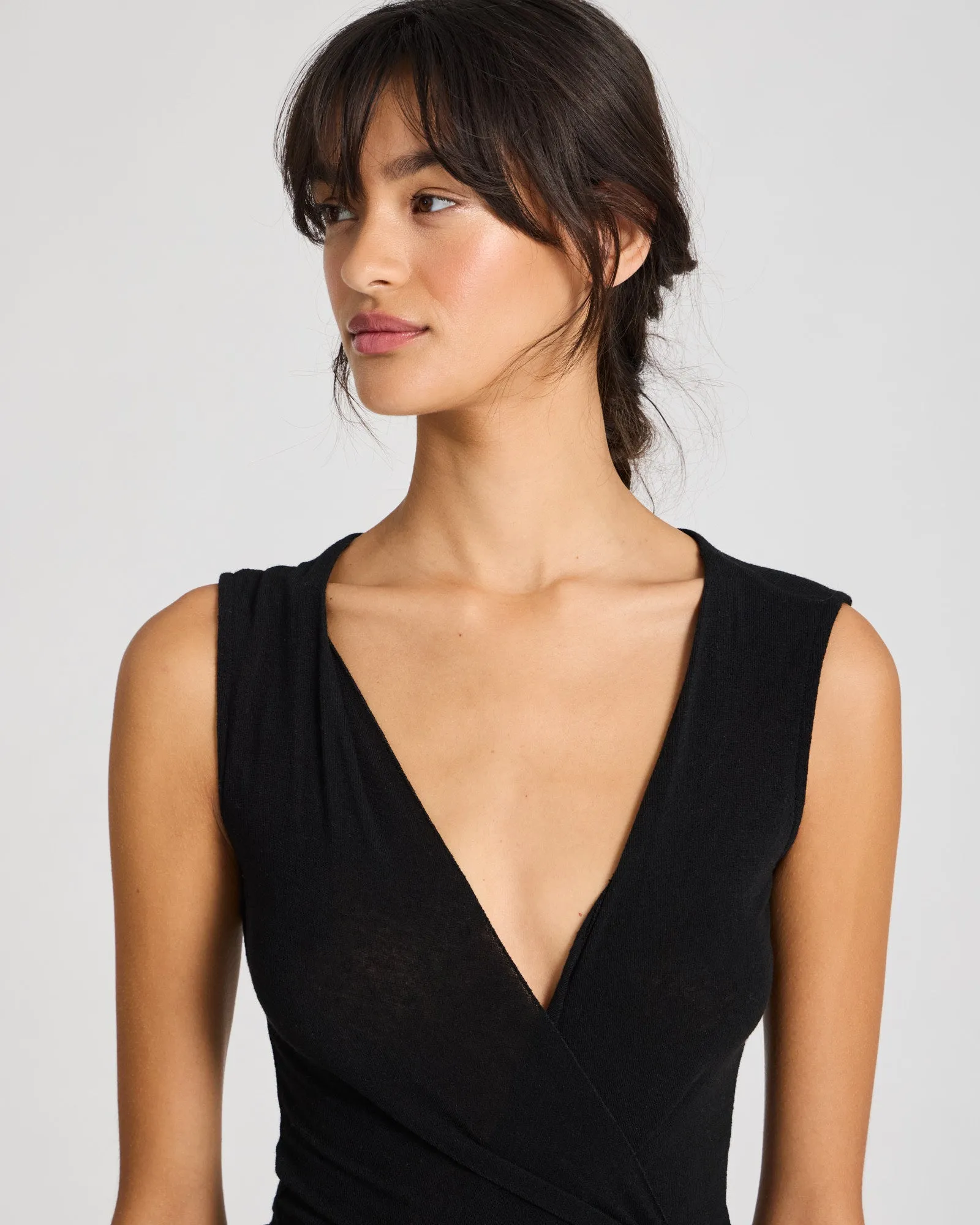 Julie Wrap Top - Black