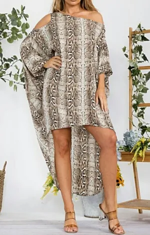 Kiss Of Life 1Pc Off Shoulder Asymmetric Dress/Blouse (2 Prints)