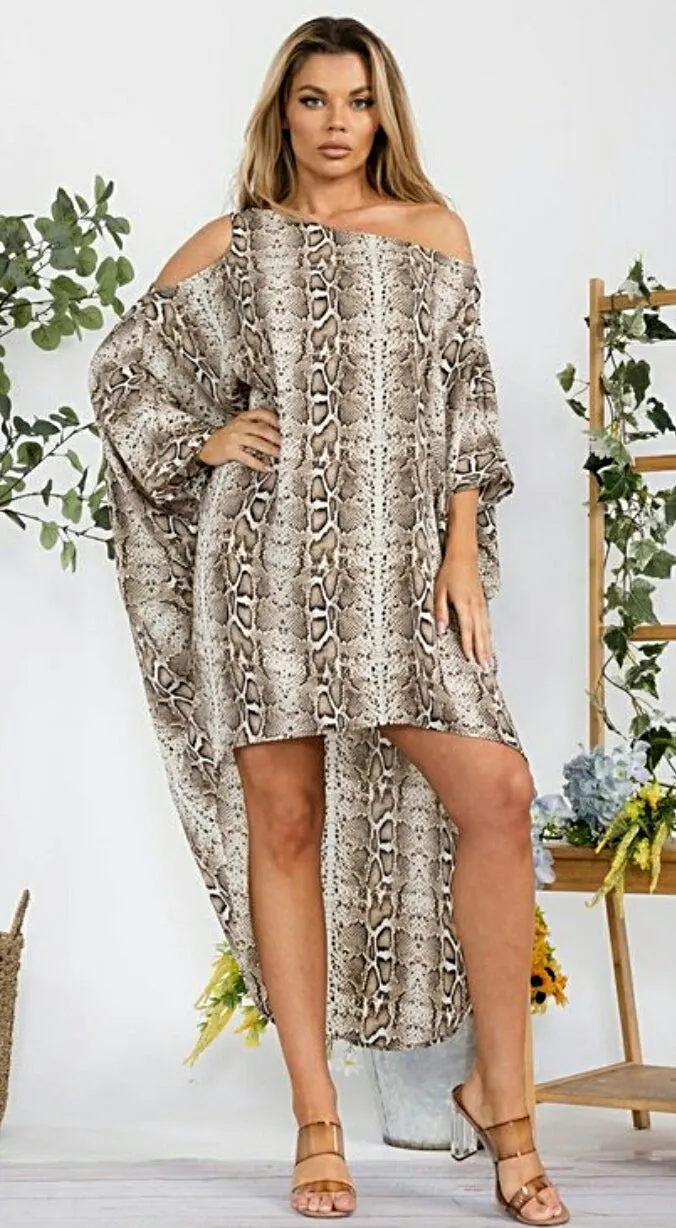 Kiss Of Life 1Pc Off Shoulder Asymmetric Dress/Blouse (2 Prints)