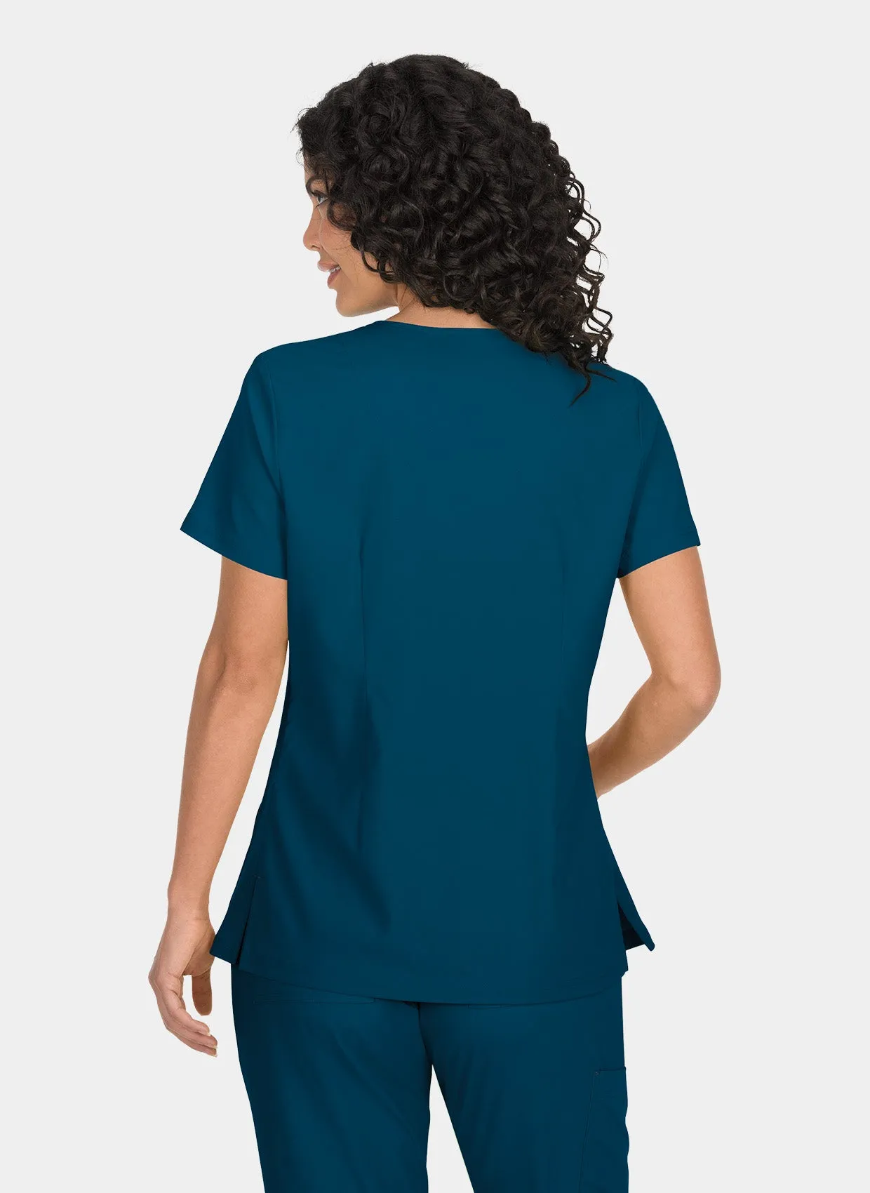 Koi Basics Katie Scrub Top -  Caribbean