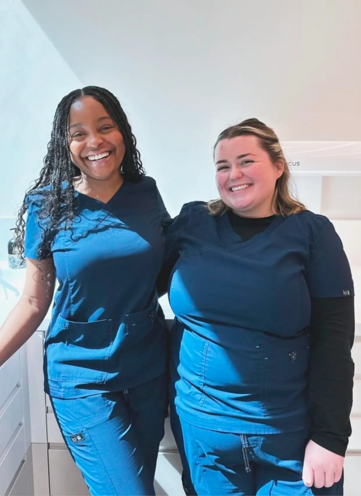 Koi Basics Katie Scrub Top -  Navy