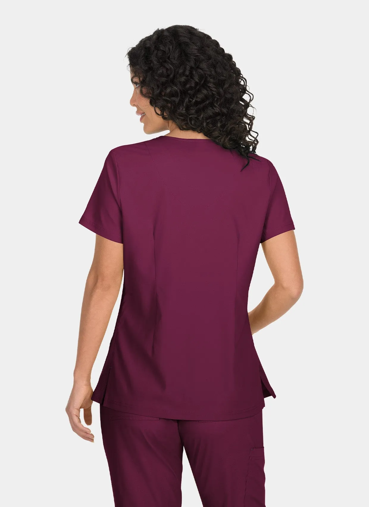 Koi Basics Katie Scrub Top -  Wine