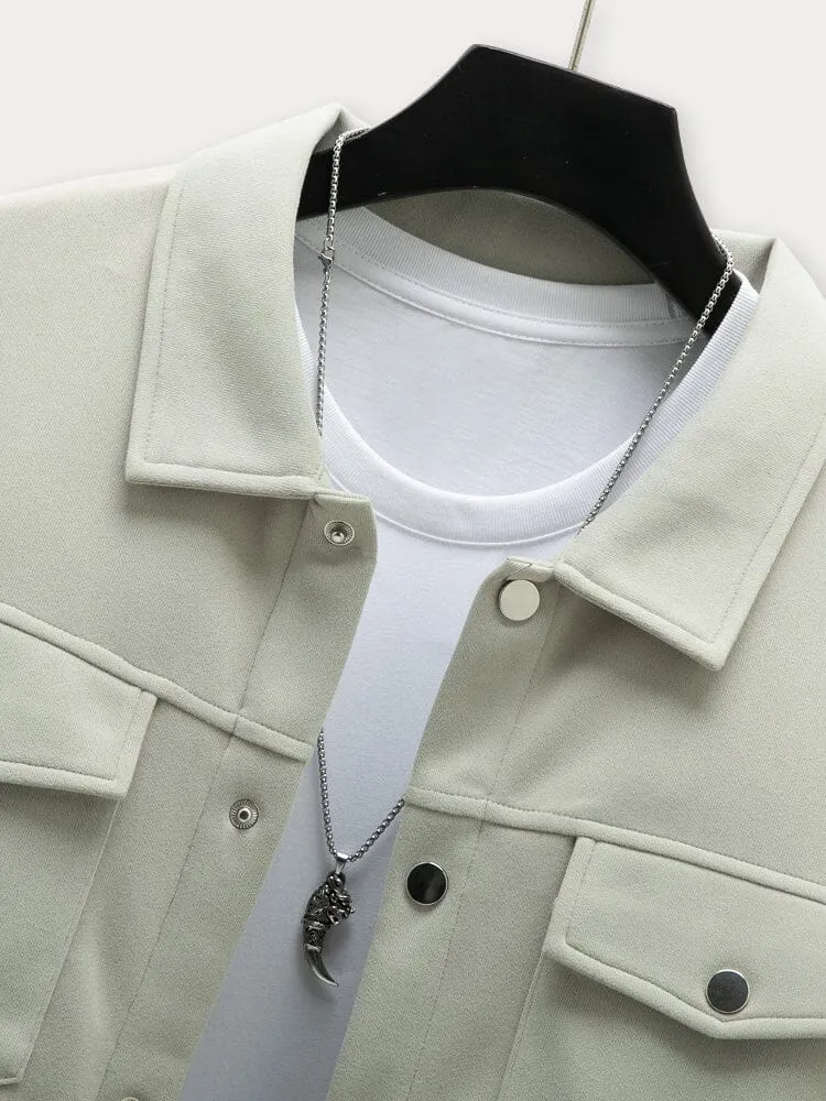 Leisure Utility Double Pockets Jacket