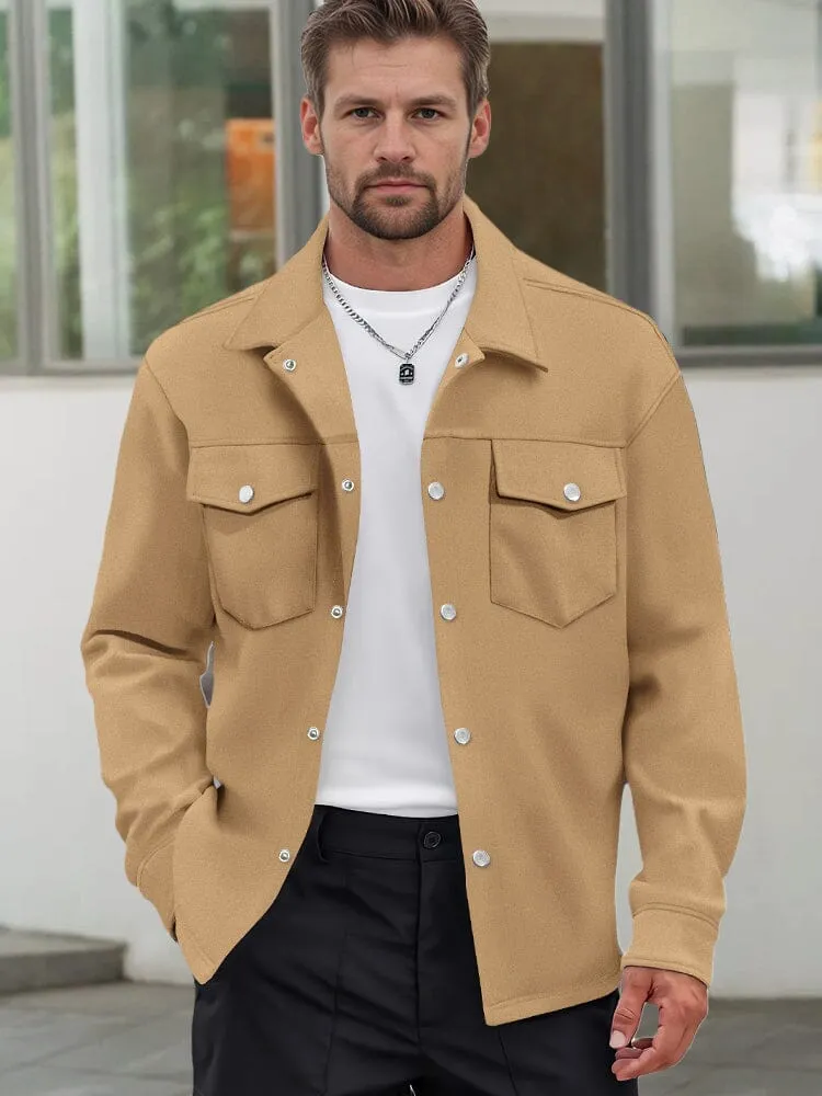 Leisure Utility Double Pockets Jacket