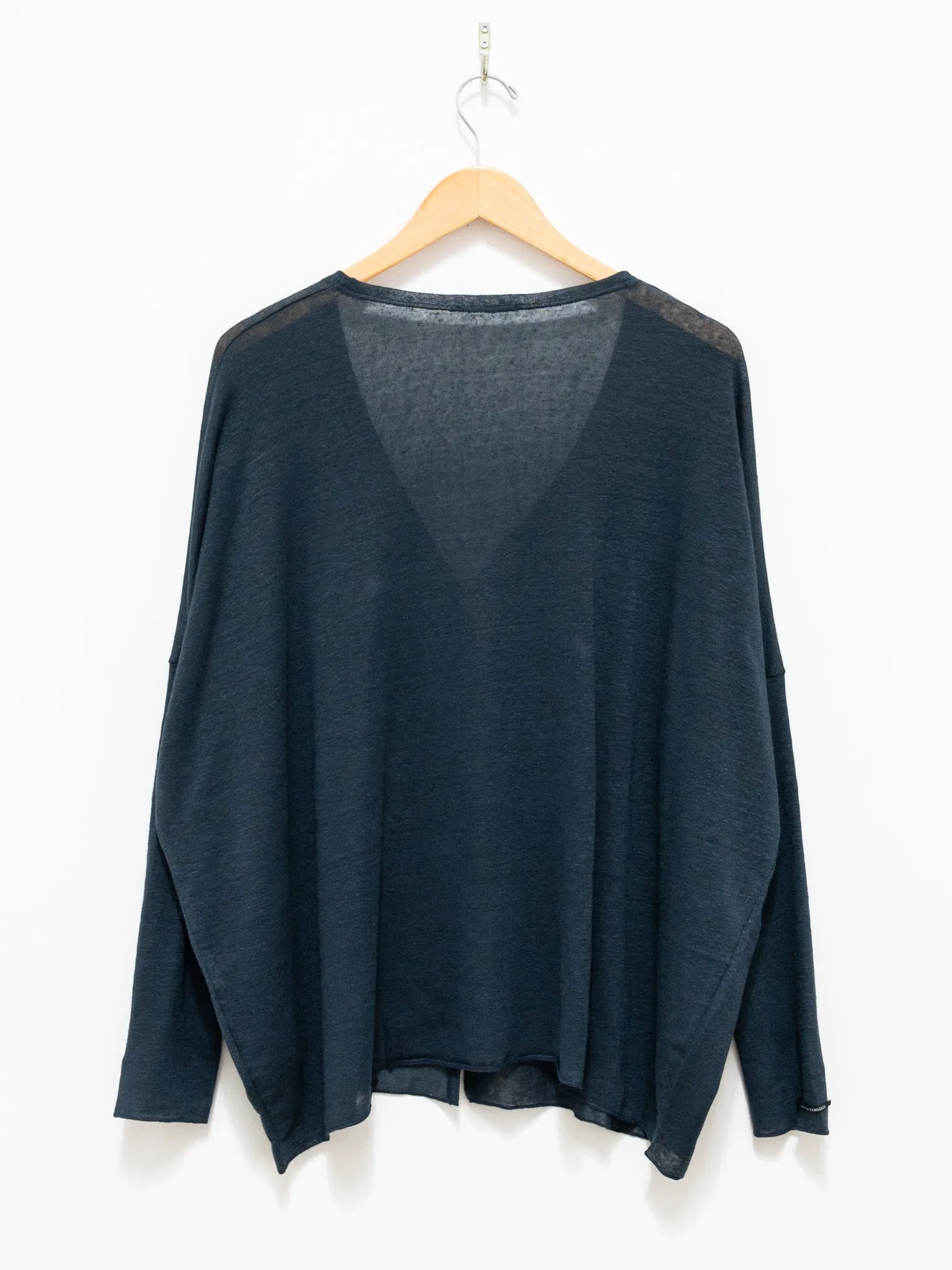 Linen Cardigan - Navy