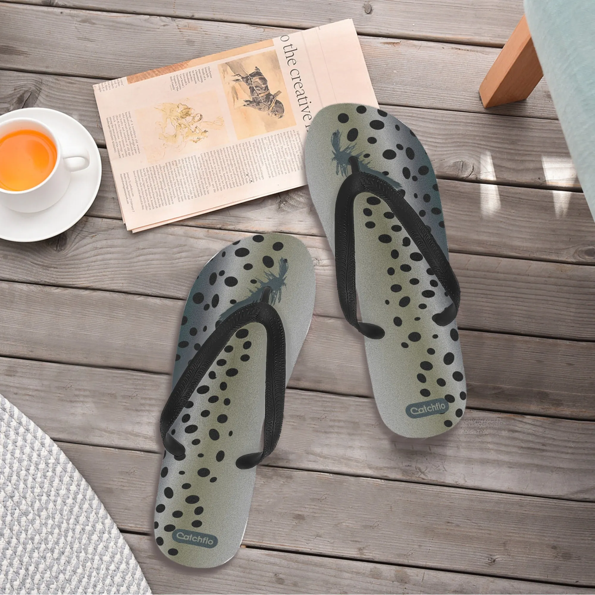 Mens David Hartlin   Catchflo Salmontown Smooth AS Flip Flops