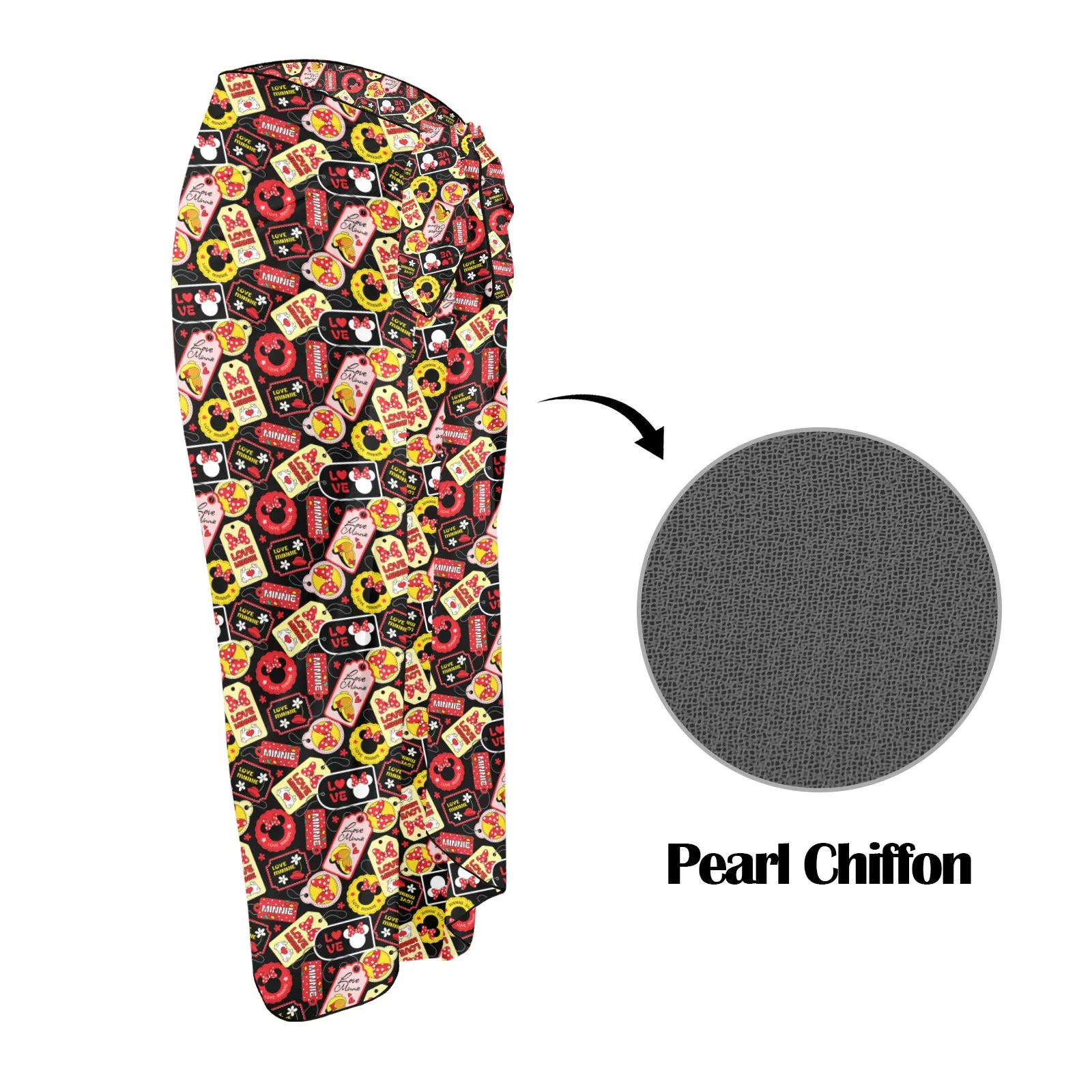 Minnie Tags Long Beach Sarong Wrap