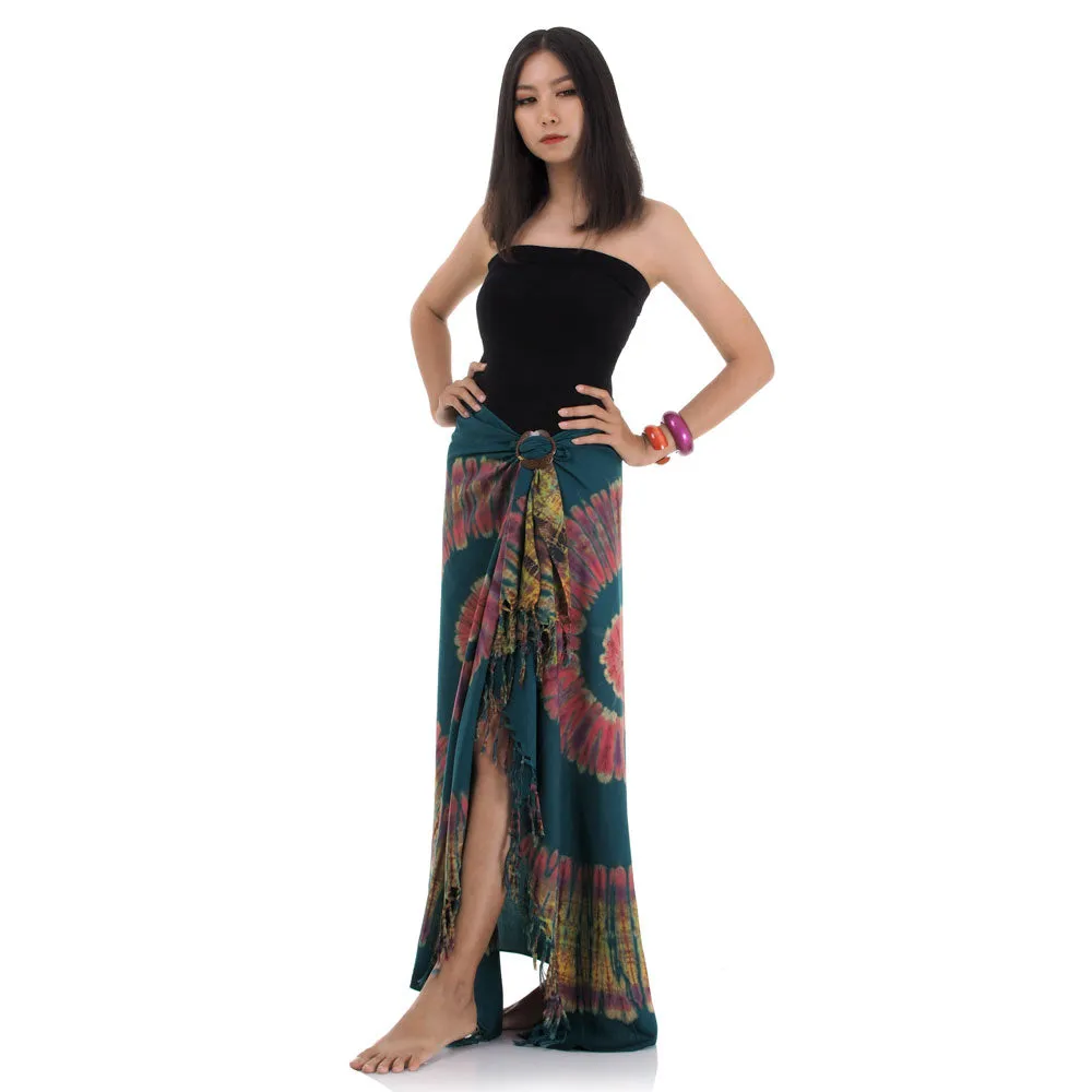 Ocean Blue Tie Dye Thai Sarong Pareo Phangan