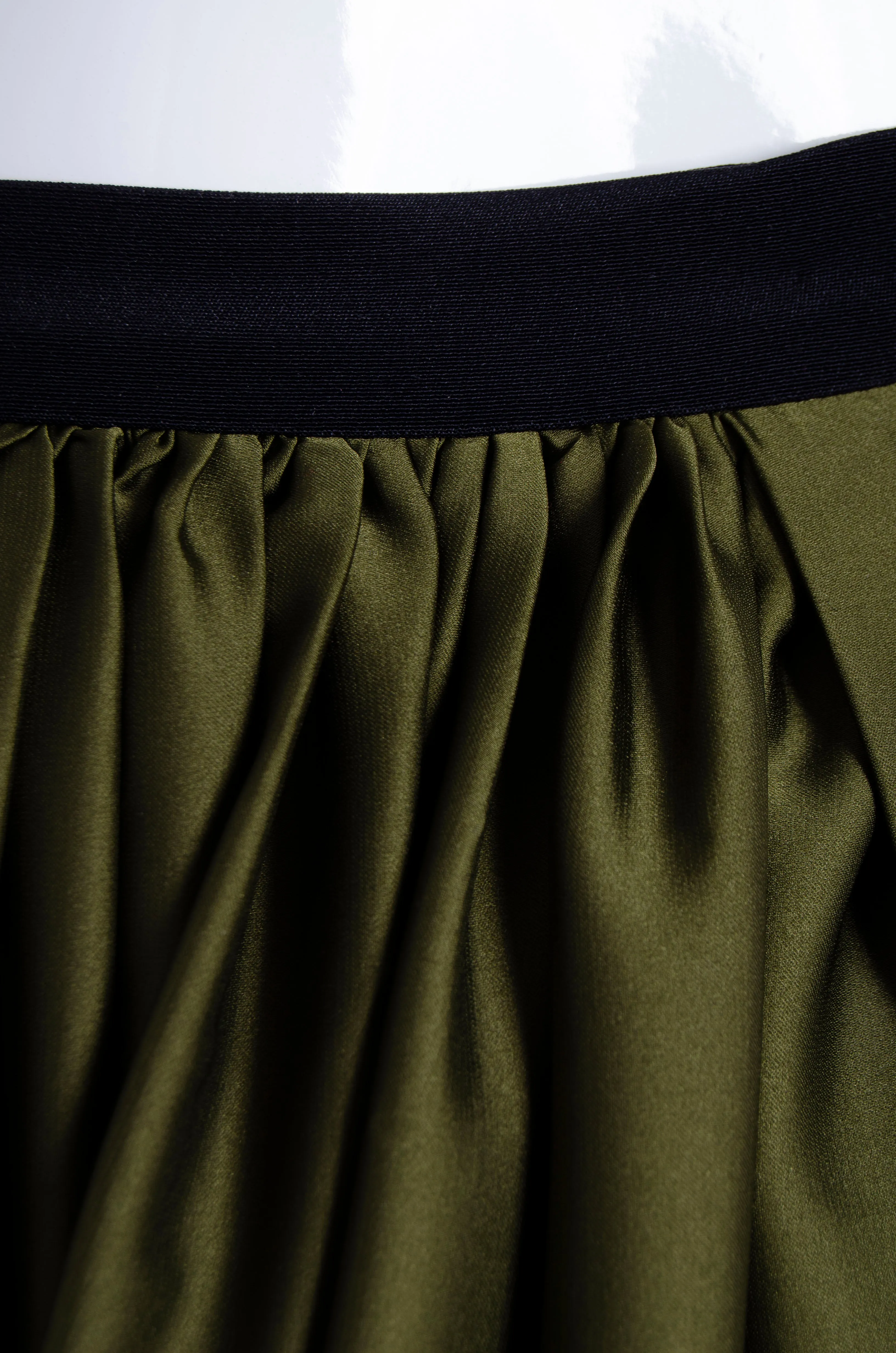 Olive Green Wrap Skirt