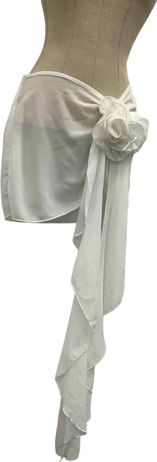 PrettyLittleThing White Sarong UK 6