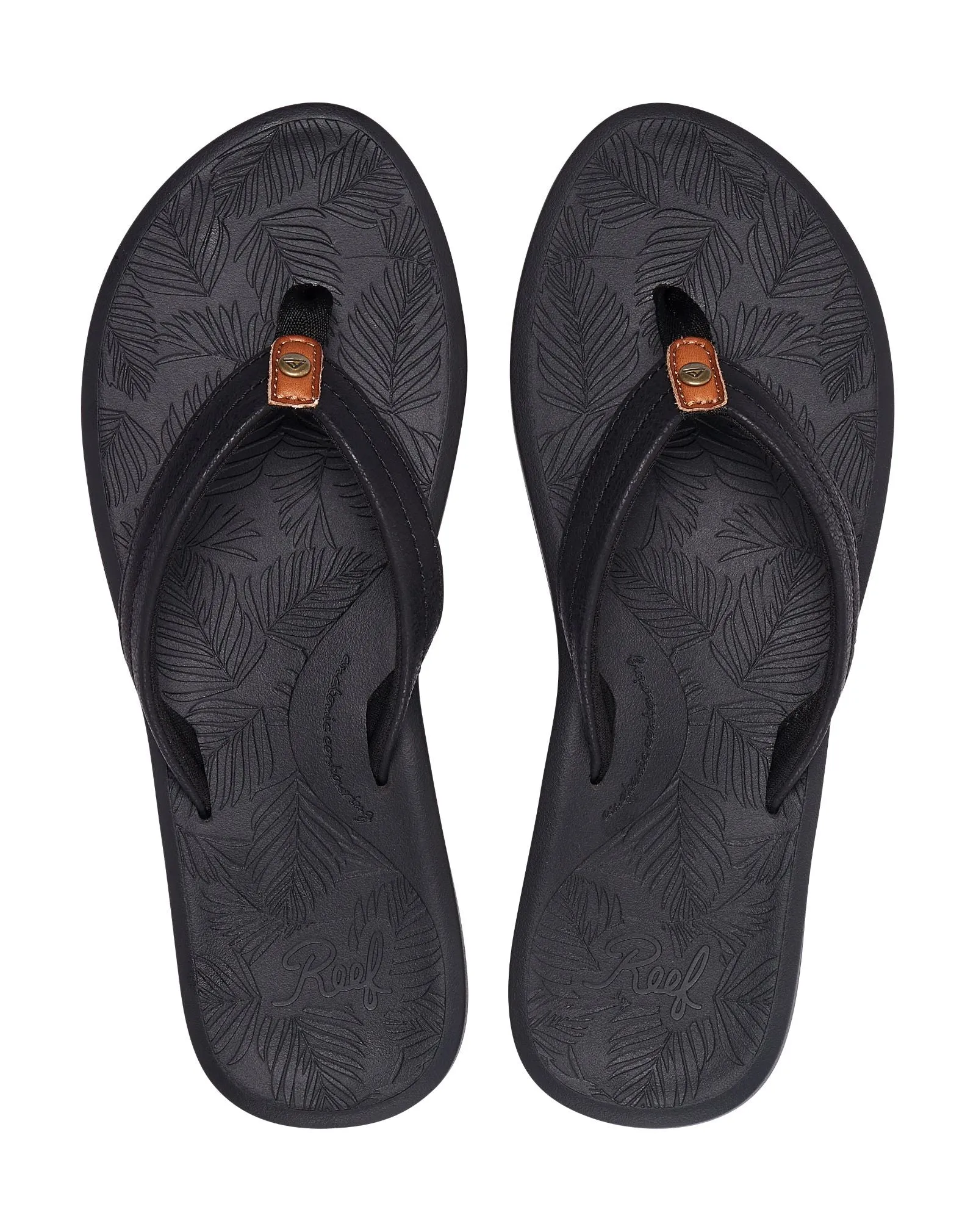 Reef Womens Tides Vegan Leather Flip Flops
