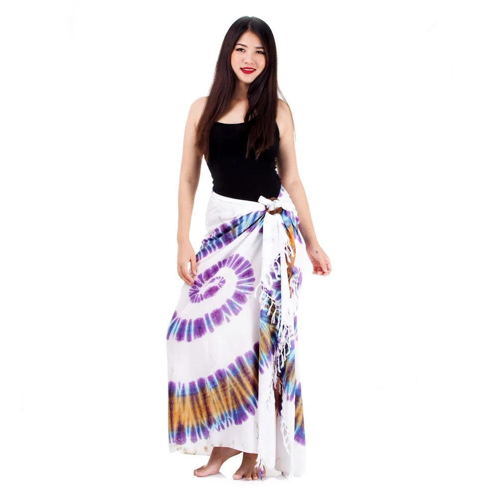 Rose Tie Dye Sarong Pareo Wrap Skirt Phangan