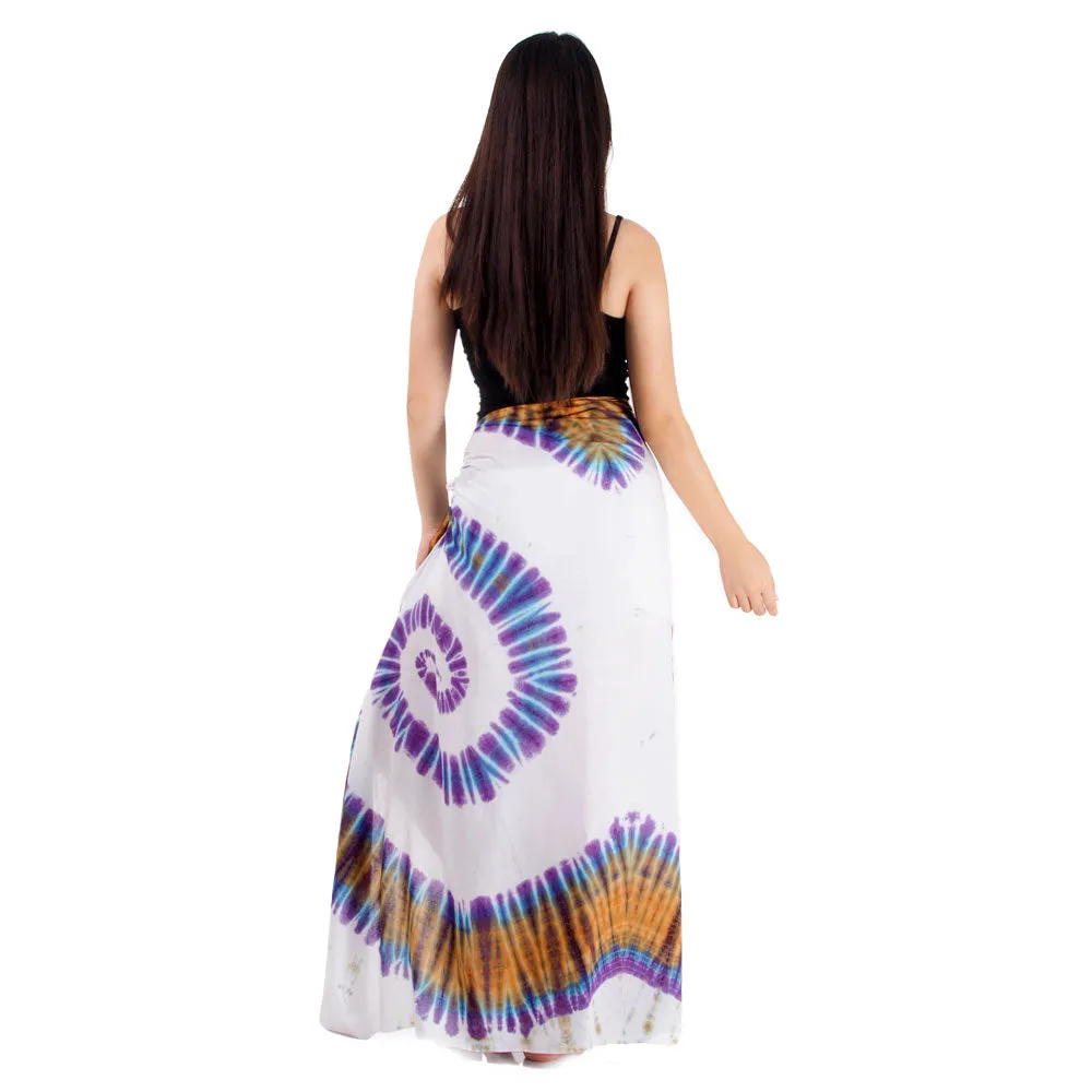 Rose Tie Dye Sarong Pareo Wrap Skirt Phangan