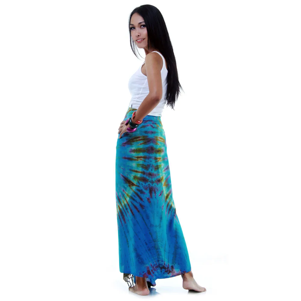 Rose Tie Dye Sarong Pareo Wrap Skirt Phangan