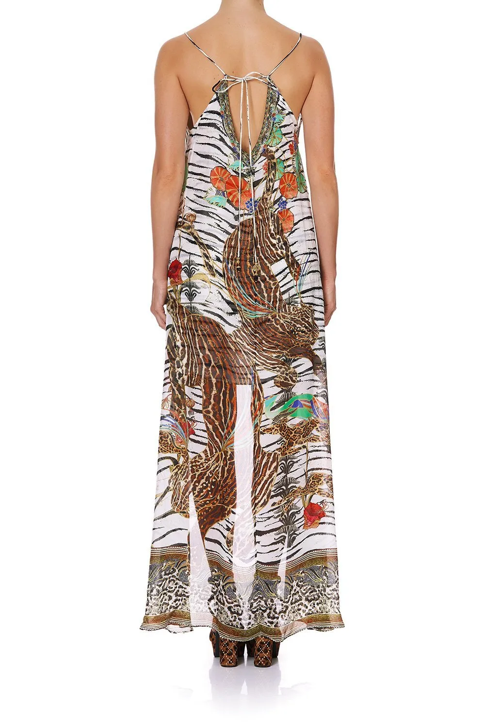 Sheer Overlay Flared Mini Dress - Cosmic Conflict
