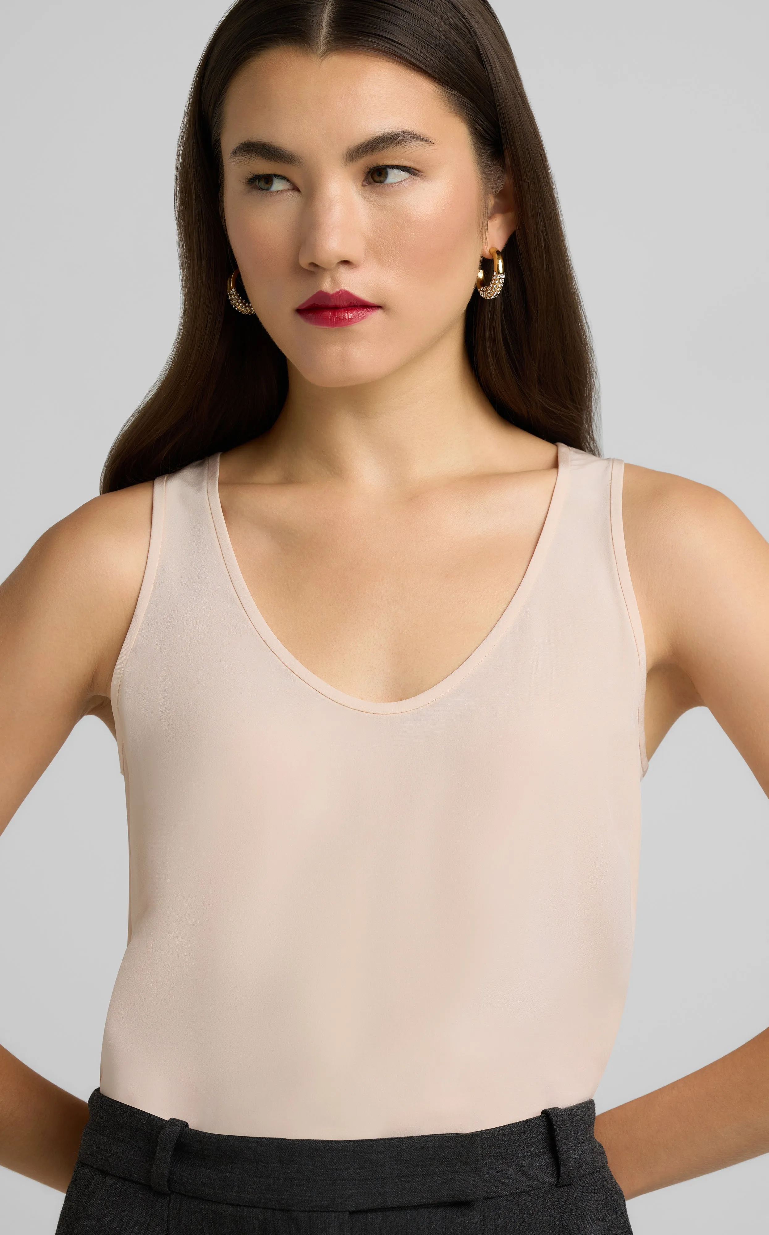 Silk Crepe de Chine Shell