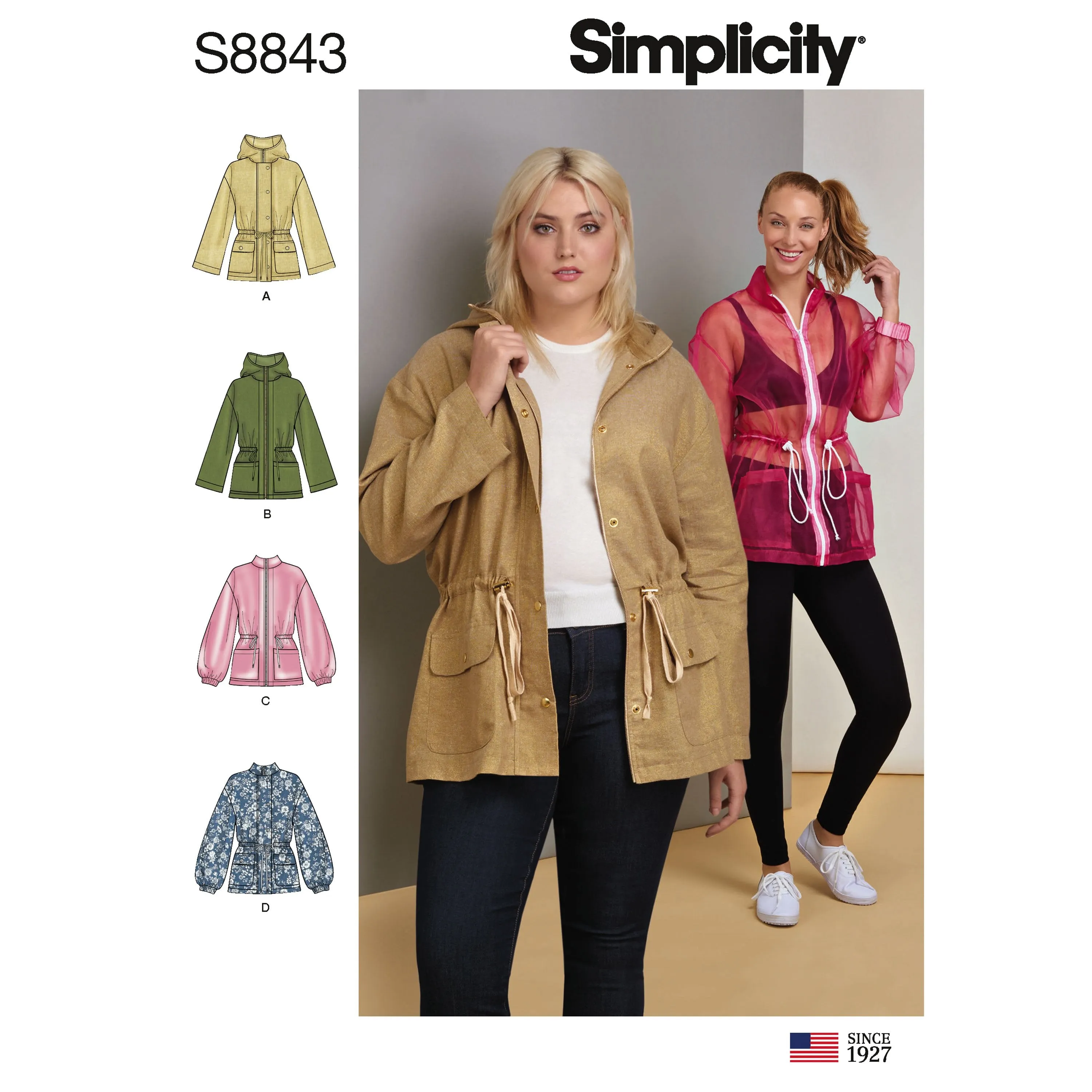 Simplicity Pattern 8843 misses anorak jacket pattern