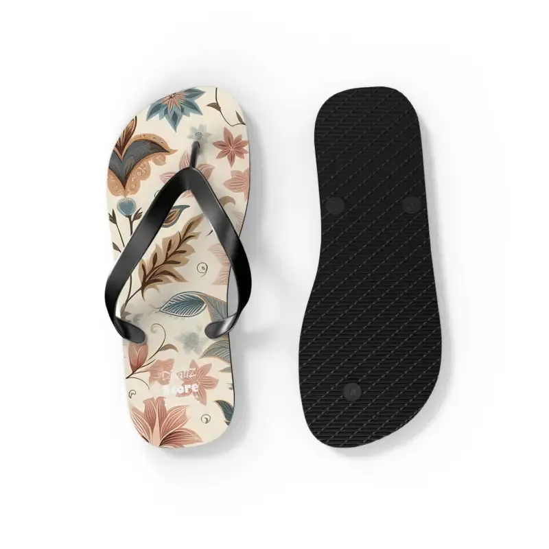 Summer Vibes Pastel Floral Flair Unisex Flip Flops