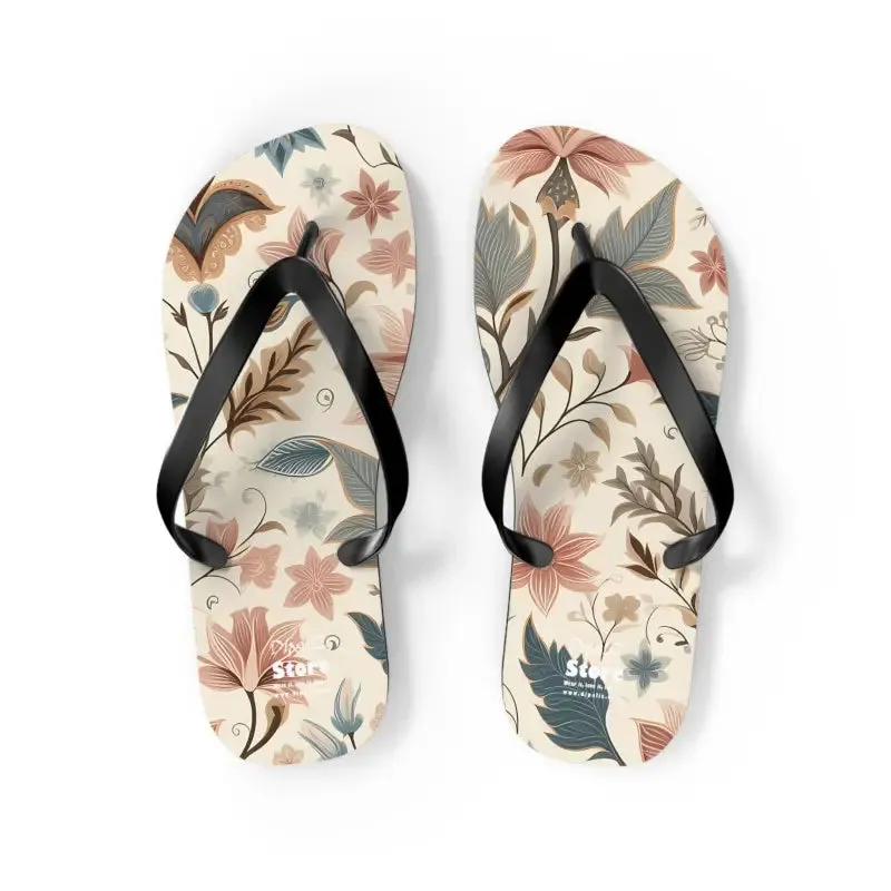 Summer Vibes Pastel Floral Flair Unisex Flip Flops