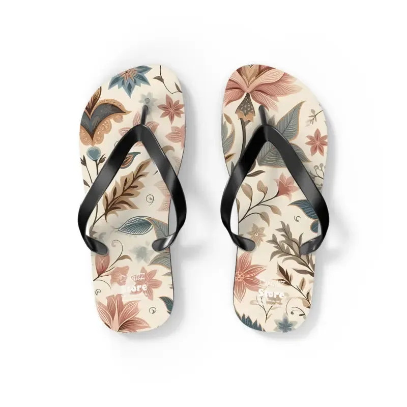 Summer Vibes Pastel Floral Flair Unisex Flip Flops