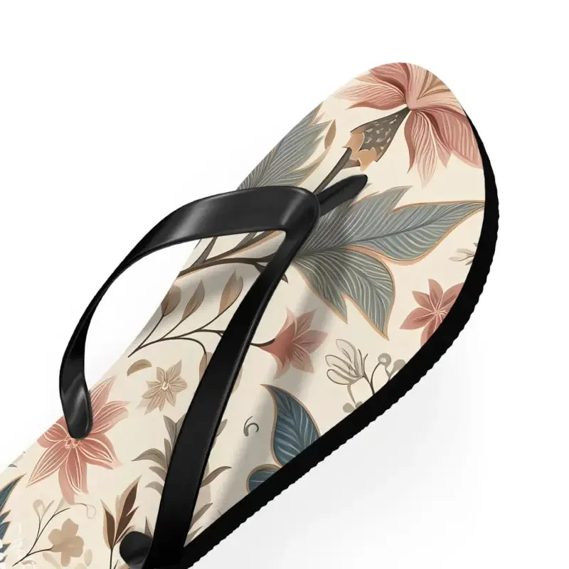 Summer Vibes Pastel Floral Flair Unisex Flip Flops