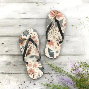 Summer Vibes Pastel Floral Flair Unisex Flip Flops