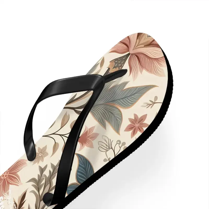 Summer Vibes Pastel Floral Flair Unisex Flip Flops