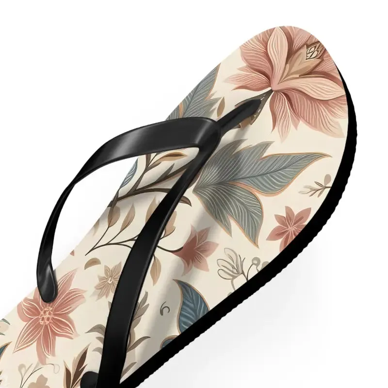 Summer Vibes Pastel Floral Flair Unisex Flip Flops
