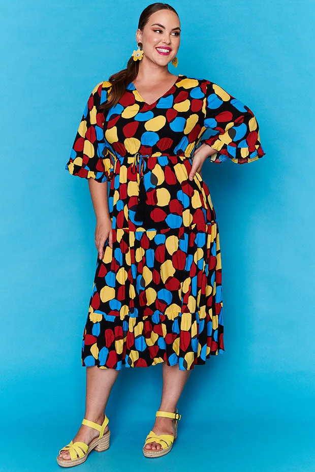 Suzanna Black Spots Dress