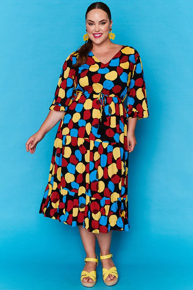 Suzanna Black Spots Dress